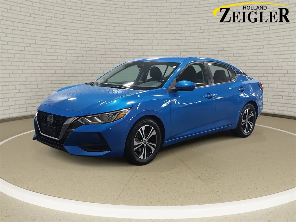 Blue 2023 Nissan Sentra SV for sale in Holland, MI