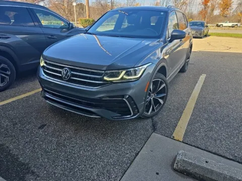 Black 2022 Volkswagen Tiguan 2.0T SEL R-Line for sale in Holland, MI