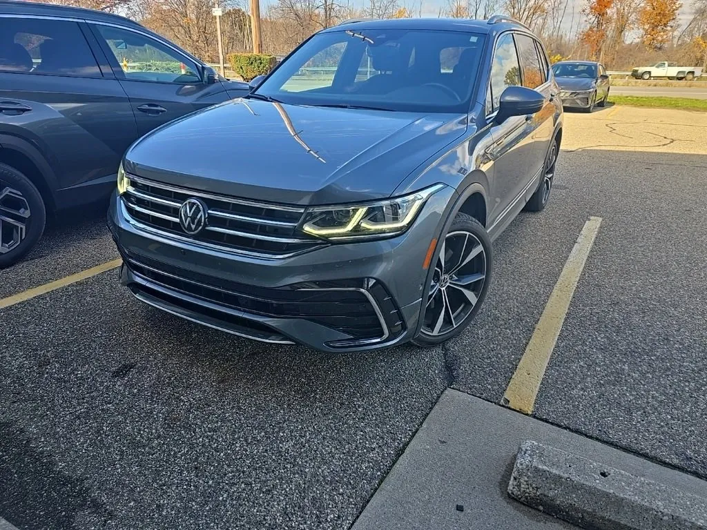 Black 2022 Volkswagen Tiguan 2.0T SEL R-Line for sale in Holland, MI