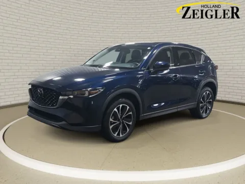 Blue 2022 Mazda CX-5 2.5 S Premium Package for sale in Holland, MI