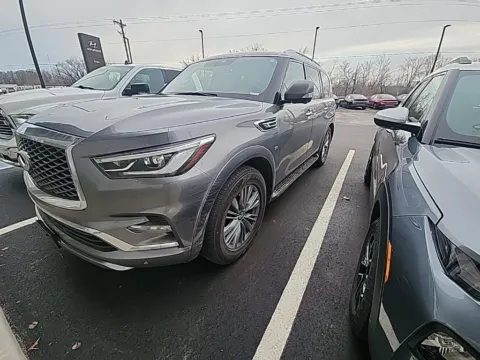 Gray 2019 INFINITI QX80 LUXE for sale in Holland, MI