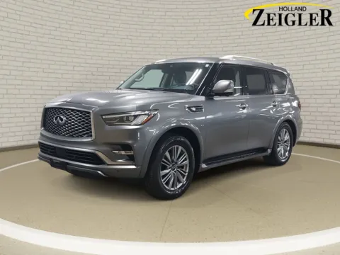 Gray 2019 INFINITI QX80 LUXE for sale in Holland, MI