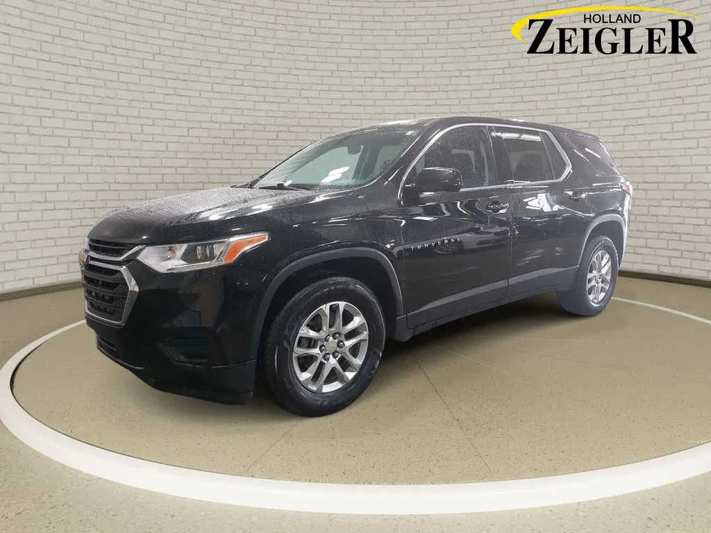 Black 2020 Chevrolet Traverse LS for sale in Holland, MI