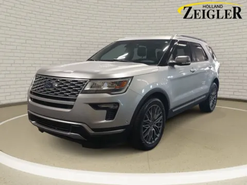 Silver 2018 Ford Explorer Platinum for sale in Holland, MI