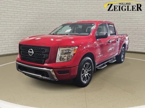 Red 2022 Nissan Titan SV for sale in Holland, MI