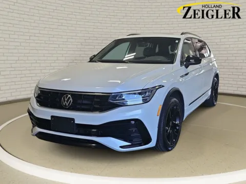 White 2023 Volkswagen Tiguan 2.0T SE R-Line Black for sale in Holland, MI