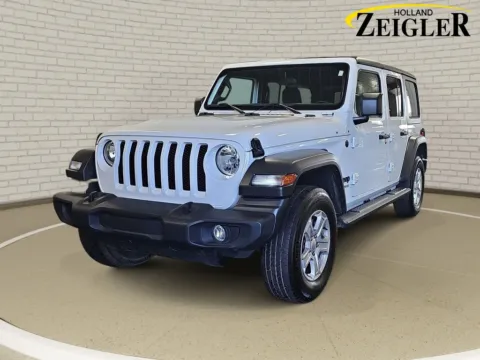 White 2022 Jeep Wrangler Unlimited Sport S for sale in Holland, MI