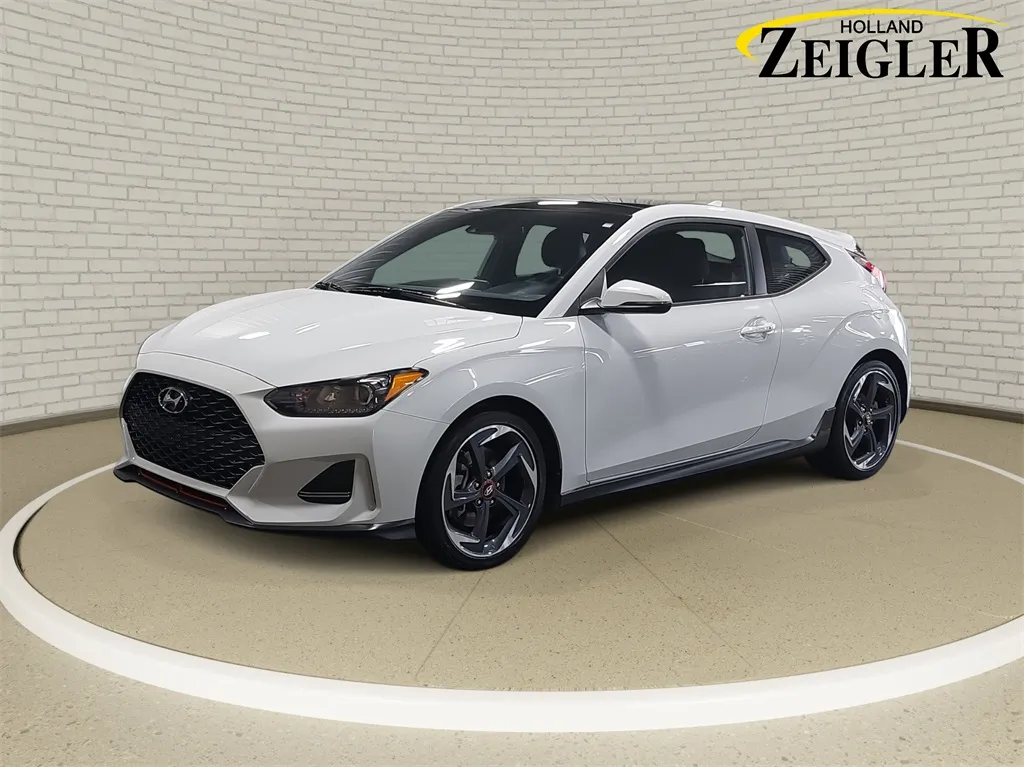 White 2019 Hyundai Veloster Turbo for sale in Holland, MI
