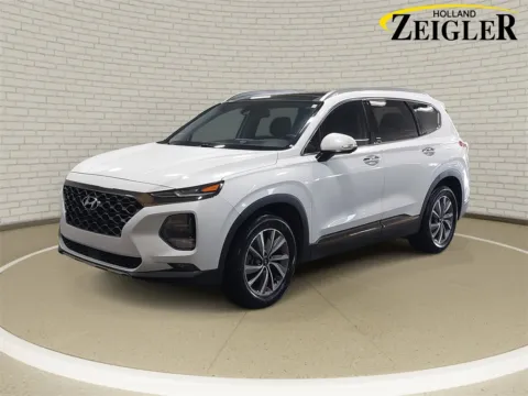 White 2020 Hyundai Santa Fe Limited for sale in Holland, MI