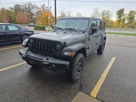 Gray 2022 Jeep Wrangler Unlimited Willys for sale in Holland, MI