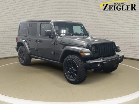 Another view of 2023 Jeep Wrangler Willys for sale in Holland, MI at Zeigler Hyundai of Holland