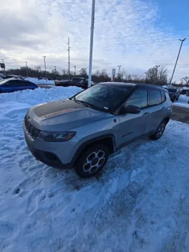 Silver 2022 Jeep Compass Trailhawk for sale in Holland, MI