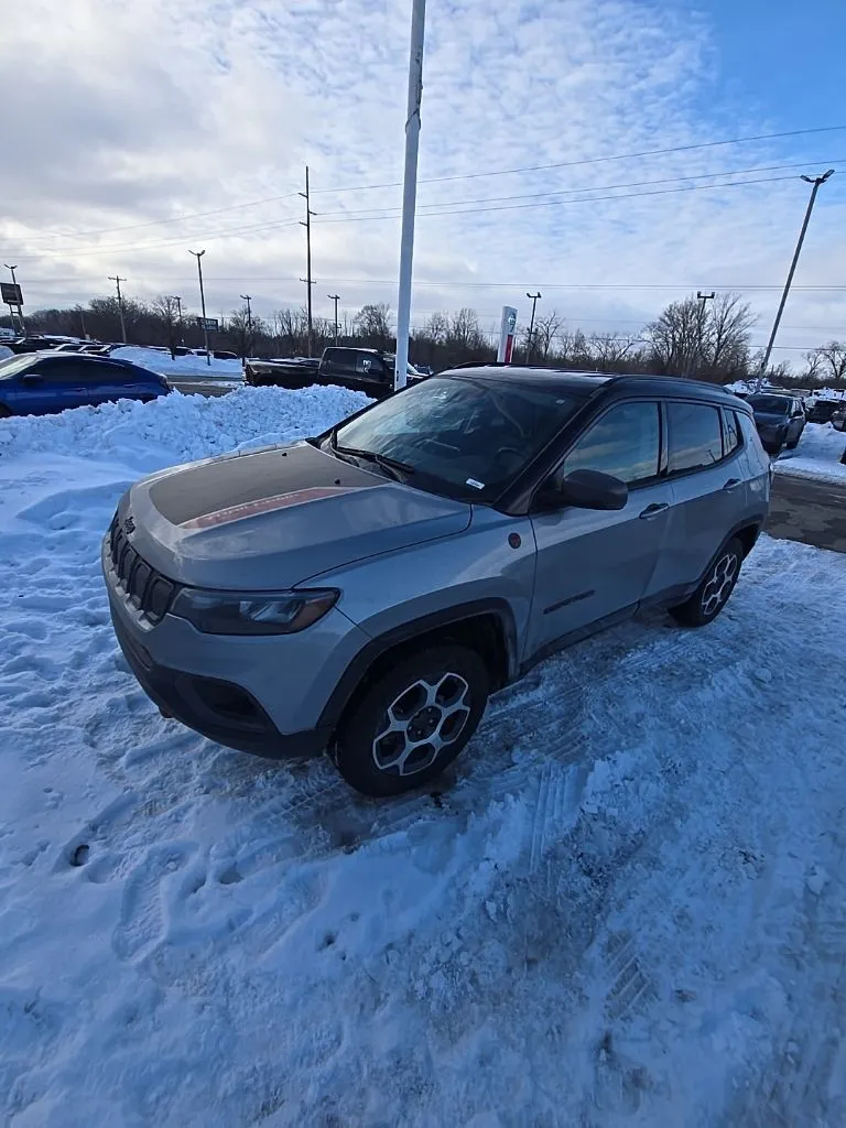 Silver 2022 Jeep Compass Trailhawk for sale in Holland, MI