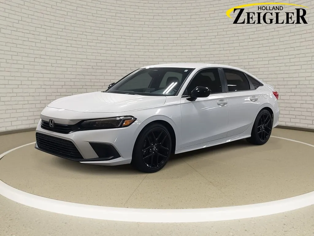 White 2023 Honda Civic Sport for sale in Holland, MI