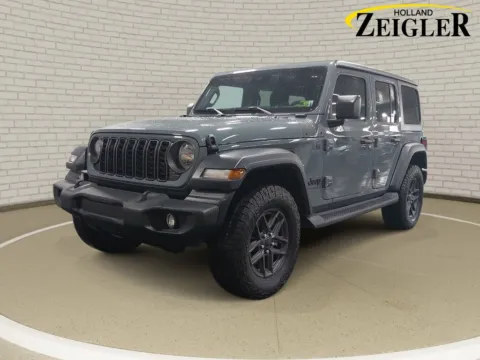Gray 2024 Jeep Wrangler Sport S for sale in Holland, MI