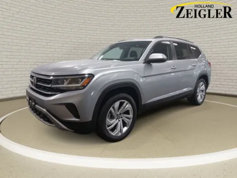 Silver 2022 Volkswagen Atlas 3.6L V6 SE w/Technology for sale in Holland, MI