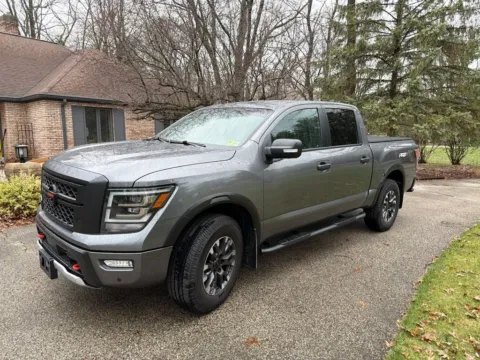 Gray 2022 Nissan Titan PRO-4X for sale in Holland, MI
