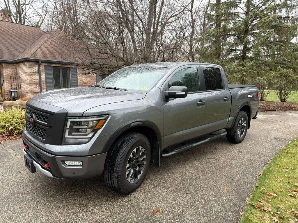 Gray 2022 Nissan Titan PRO-4X for sale in Holland, MI