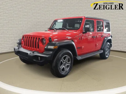 Red 2022 Jeep Wrangler Unlimited Sport S for sale in Holland, MI