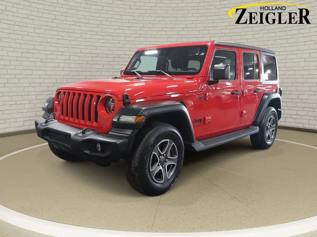 Red 2022 Jeep Wrangler Unlimited Sport S for sale in Holland, MI