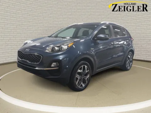Blue 2021 Kia Sportage EX for sale in Holland, MI