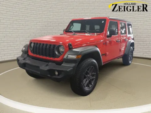 Red 2025 Jeep Wrangler Sport S for sale in Holland, MI