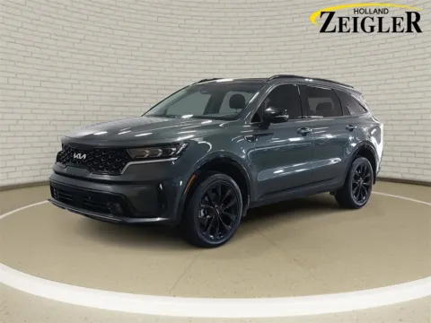 Green 2022 Kia Sorento X-Line EX for sale in Holland, MI