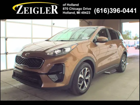 Beige 2021 Kia Sportage LX for sale in Holland, MI