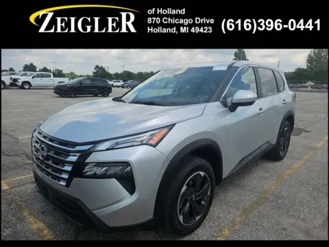 Silver 2024 Nissan Rogue SV for sale in Holland, MI