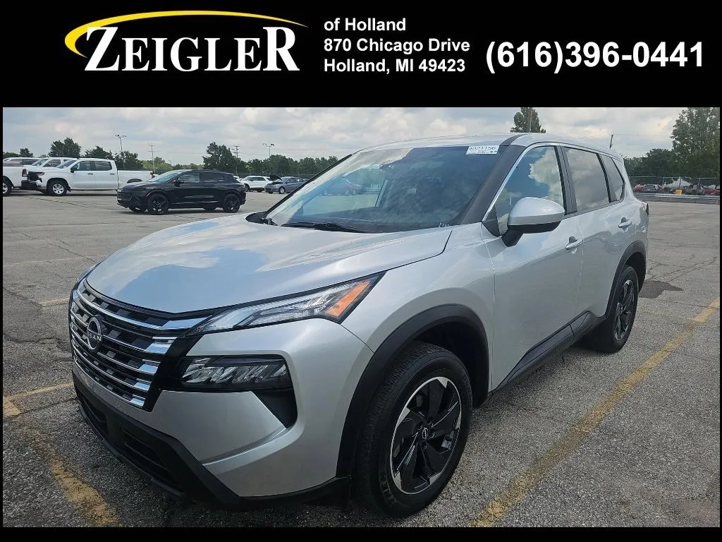 Silver 2024 Nissan Rogue SV for sale in Holland, MI