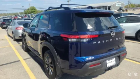 Blue 2024 Nissan Pathfinder SV for sale in Holland, MI