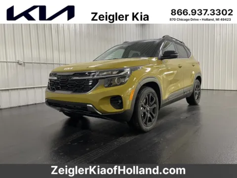 Green 2024 Kia Seltos X-Line for sale in Holland, MI