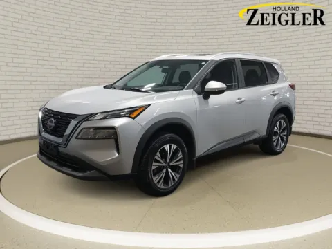 Silver 2023 Nissan Rogue SV for sale in Holland, MI