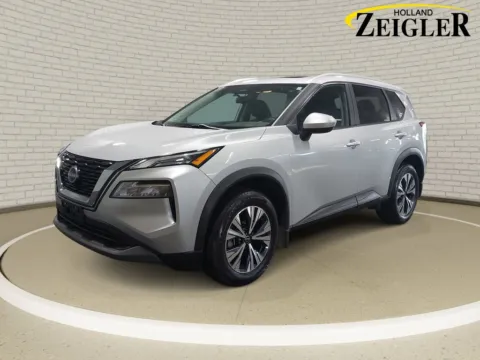 Silver 2023 Nissan Rogue SV for sale in Holland, MI