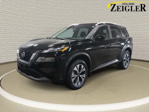 Black 2023 Nissan Rogue SV for sale in Holland, MI