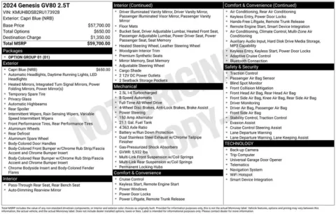 More photos of 2024 Genesis GV80 2.5T at Platinum Auto Plaza, KS