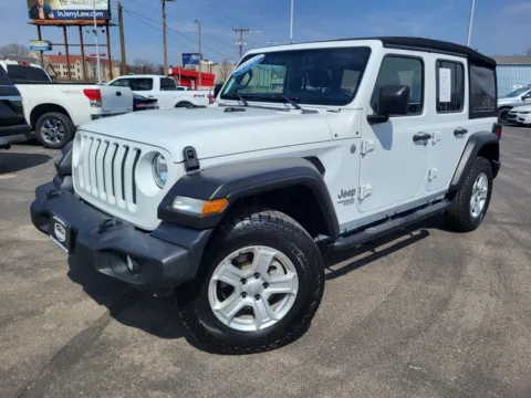 White 2020 Jeep Wrangler Unlimited Sport S for sale in Topeka, KS