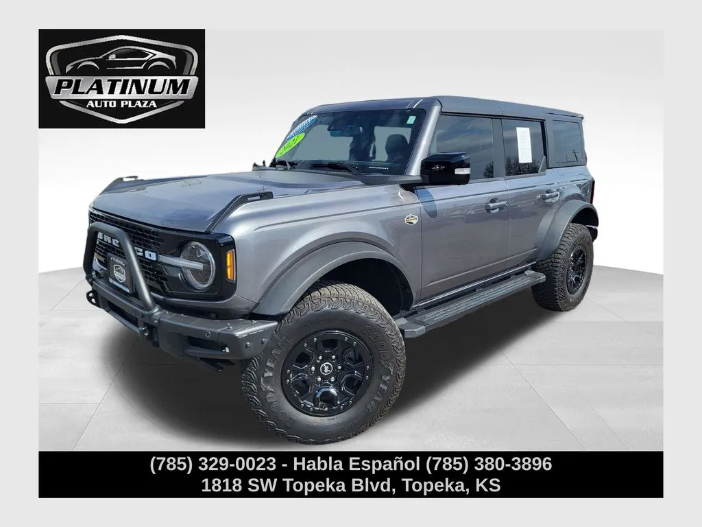Gray 2021 Ford Bronco Wildtrak for sale in Topeka, KS