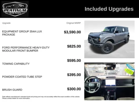 Another view of 2021 Ford Bronco Wildtrak for sale in Topeka, KS at Platinum Auto Plaza