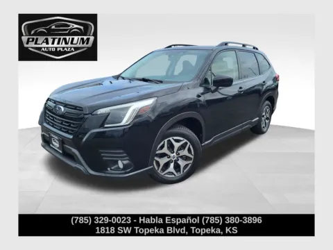 Black 2023 Subaru Forester Premium for sale in Topeka, KS