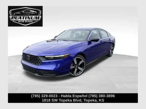Blue 2023 Honda Accord Hybrid Sport for sale in Topeka, KS