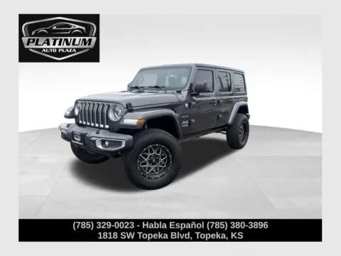 Gray 2018 Jeep Wrangler Unlimited Sahara for sale in Topeka, KS