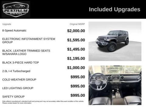 Another view of 2018 Jeep Wrangler Unlimited Sahara for sale in Topeka, KS at Platinum Auto Plaza