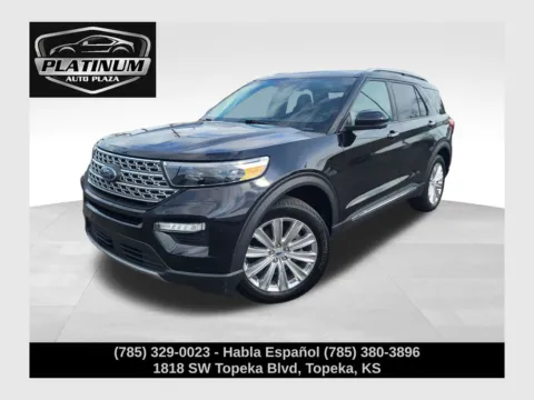 Black 2021 Ford Explorer Limited for sale in Topeka, KS