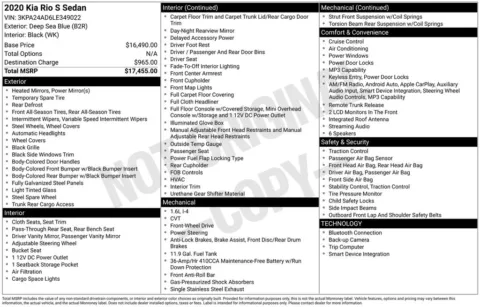 More photos of 2020 Kia Rio S at Platinum Auto Plaza, KS