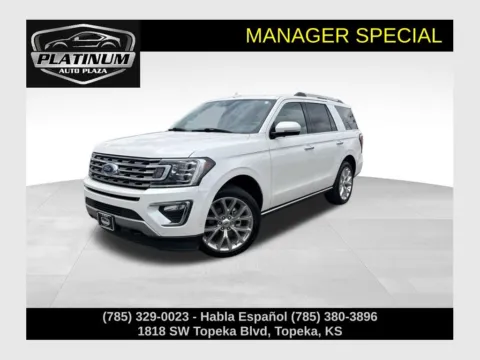 White 2019 Ford Expedition Limited for sale in Topeka, KS
