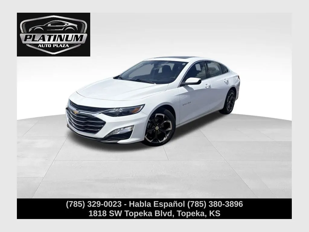 White 2024 Chevrolet Malibu LT for sale in Topeka, KS