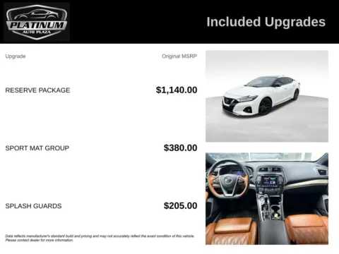 Another view of 2019 Nissan Maxima Platinum for sale in Topeka, KS at Platinum Auto Plaza