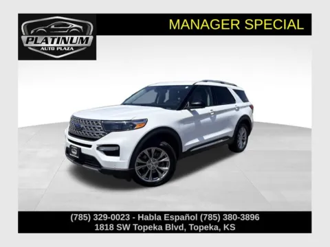 White 2022 Ford Explorer Limited for sale in Topeka, KS
