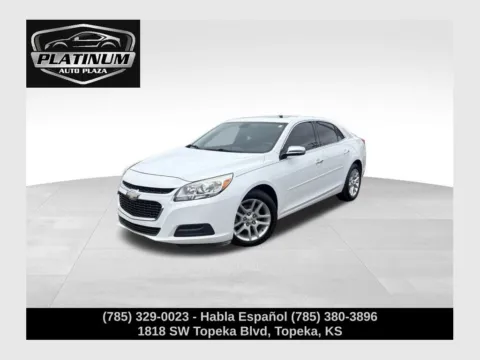 White 2015 Chevrolet Malibu LT for sale in Topeka, KS